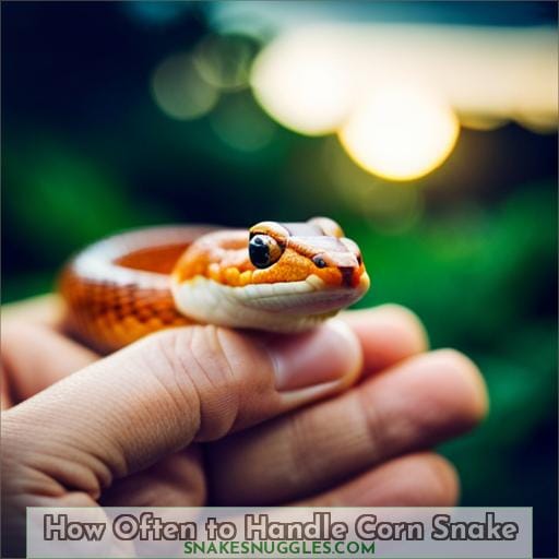 how often should i handle my corn snake to keep them friendly