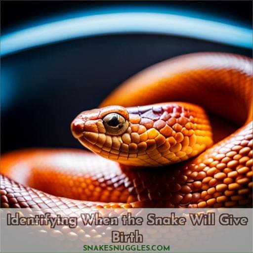 Identifying When the Snake Will Give Birth