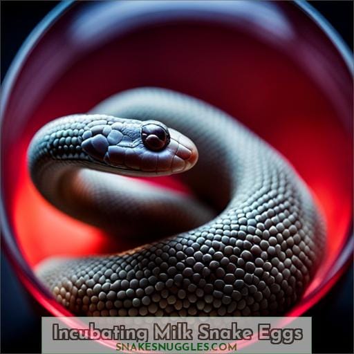 Incubating Milk Snake Eggs