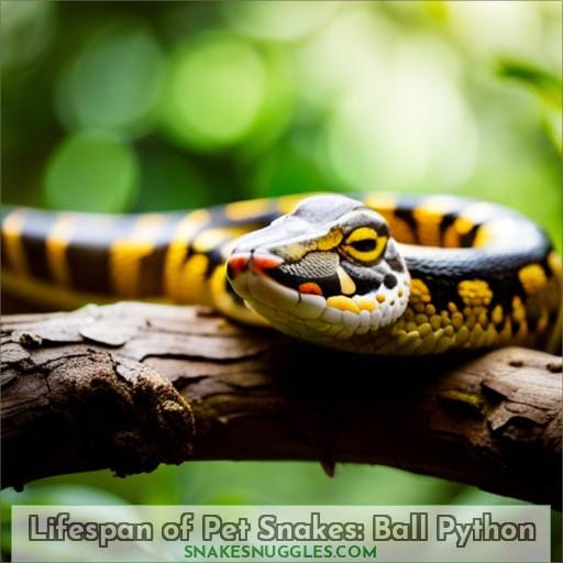 Lifespan of Pet Snakes: Ball Python