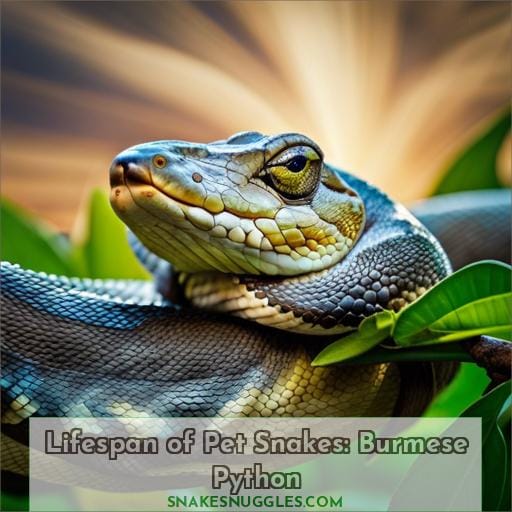 Lifespan of Pet Snakes: Burmese Python
