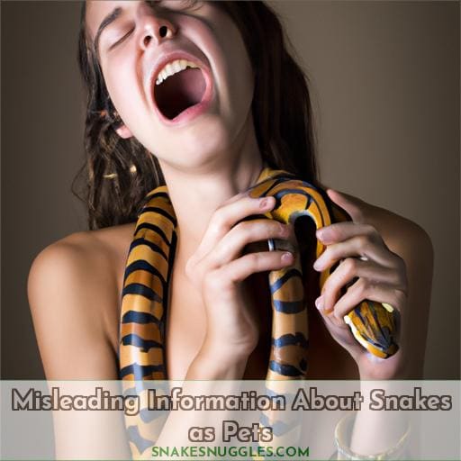 Misleading Information About Snakes as Pets