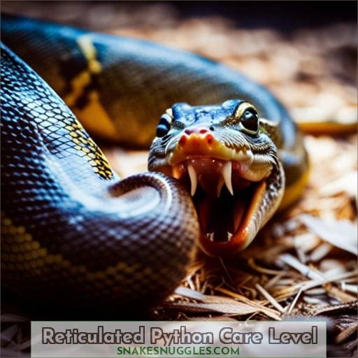 Reticulated Python Care Level