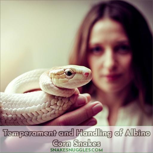 Temperament and Handling of Albino Corn Snakes