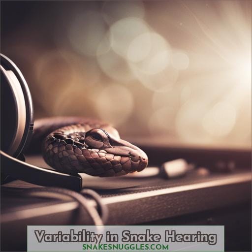 Variability in Snake Hearing