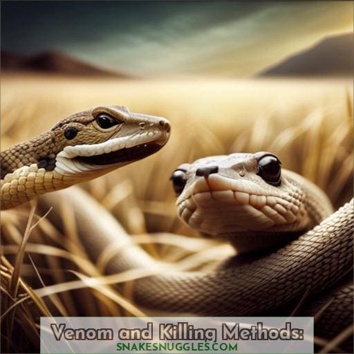 Venom and Killing Methods: