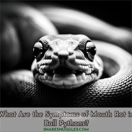 What Are the Symptoms of Mouth Rot in Ball Pythons