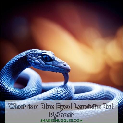 What is a Blue Eyed Leucistic Ball Python