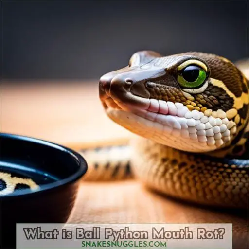 What is Ball Python Mouth Rot