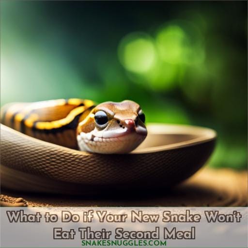 What to Do if Your New Snake Won’t Eat Their Second Meal