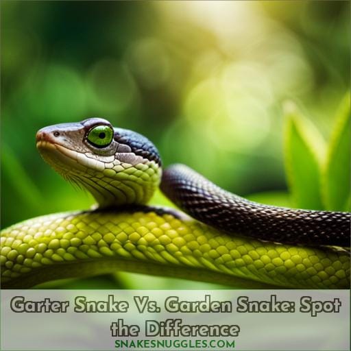 whats the difference between a garden snake and a garter snake