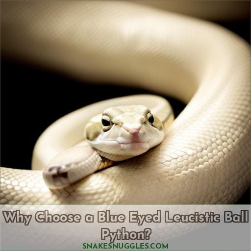 Why Choose a Blue Eyed Leucistic Ball Python