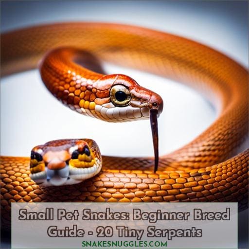 20 smallest pet snakes that stay small beginner snake breed guide