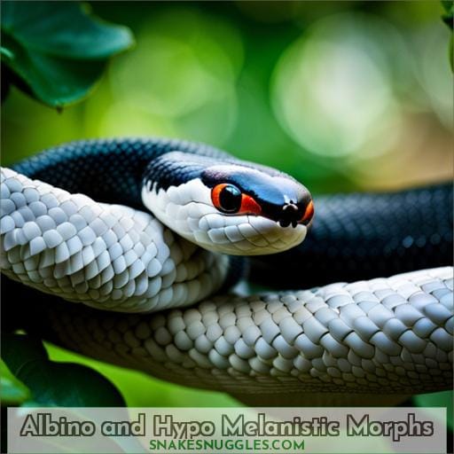 Albino and Hypo Melanistic Morphs