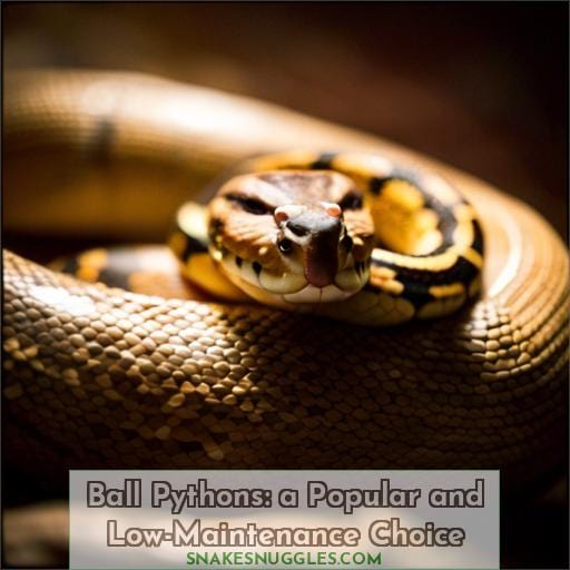 Ball Pythons: a Popular and Low-Maintenance Choice