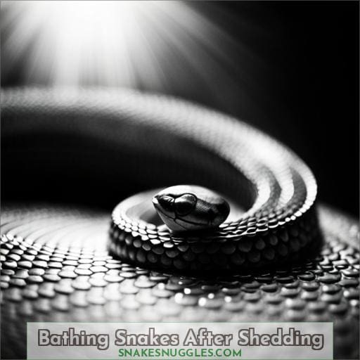 Bathing Snakes After Shedding