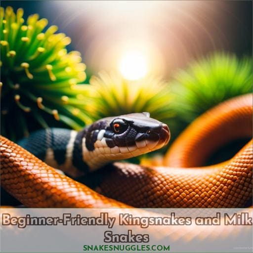 Beginner-Friendly Kingsnakes and Milk Snakes