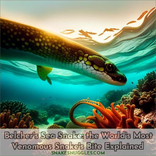 belchers sea snake bite and venom facts