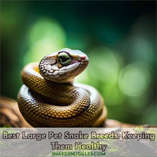 best large pet snake breeds and how to keep them healthy