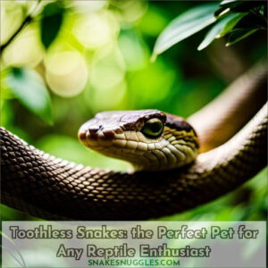 Toothless Snakes: The Perfect Pet for Any Reptile Enthusiast