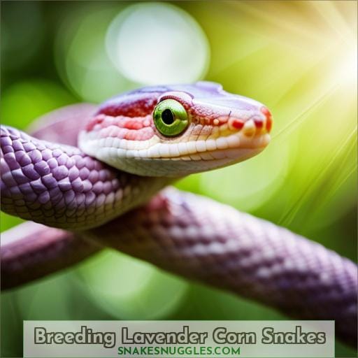 Breeding Lavender Corn Snakes