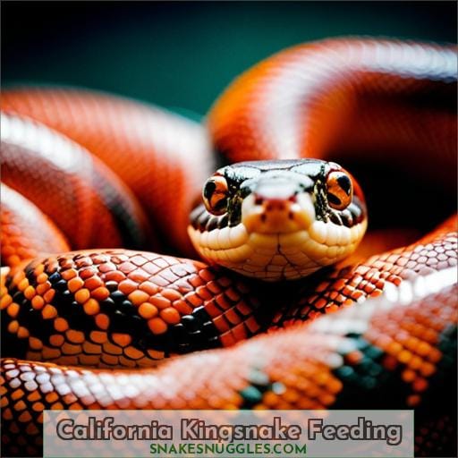 California Kingsnake Feeding