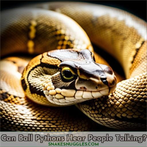 can ball pythons hear
