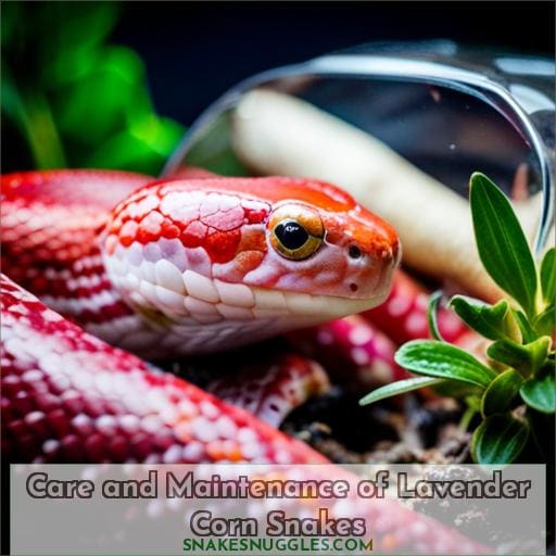 Care and Maintenance of Lavender Corn Snakes