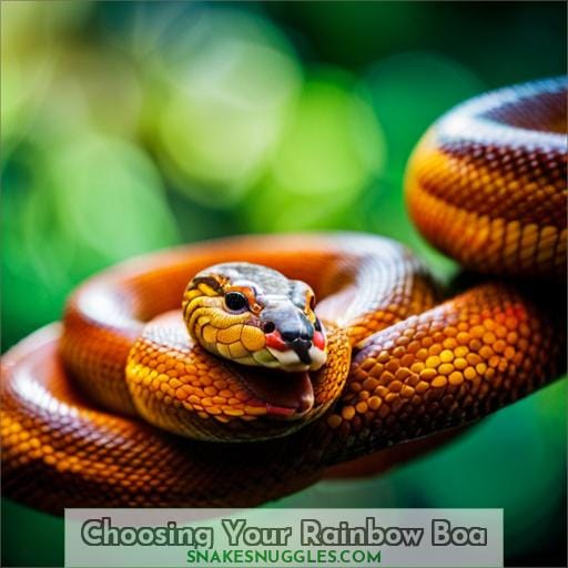 Choosing Your Rainbow Boa