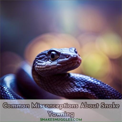 Common Misconceptions About Snake Yawning