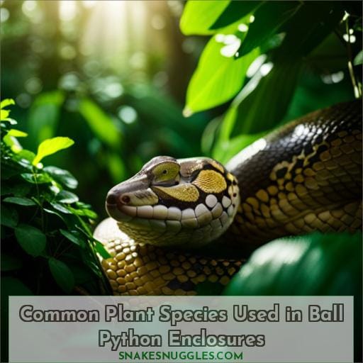 Common Plant Species Used in Ball Python Enclosures