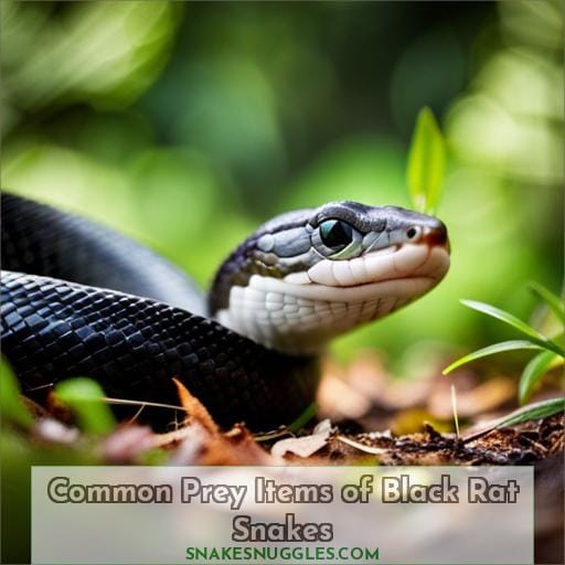 Common Prey Items of Black Rat Snakes