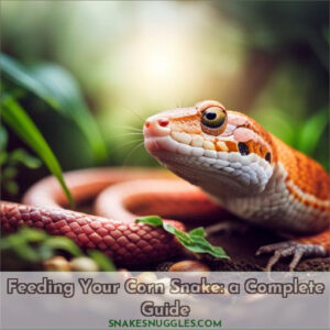 corn snake feeding