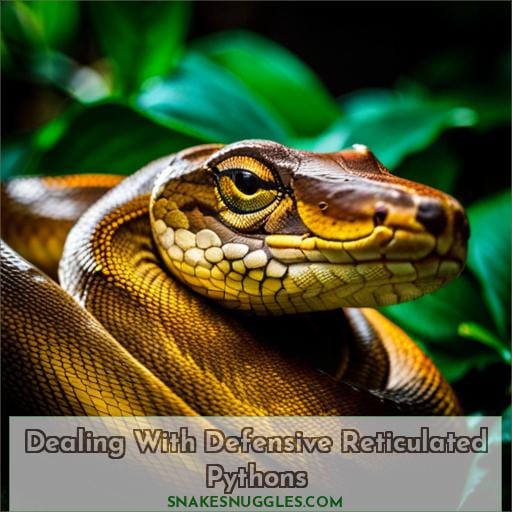 Dealing With Defensive Reticulated Pythons