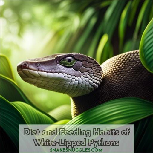 Diet and Feeding Habits of White-Lipped Pythons