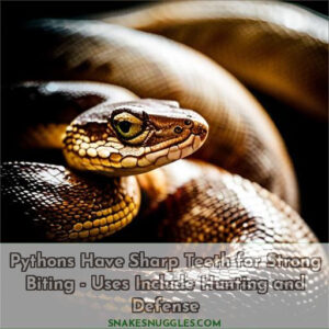do pythons have teeth if so how do they use them