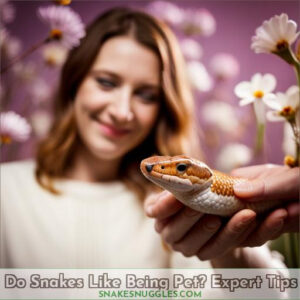 do snakes like to be petted