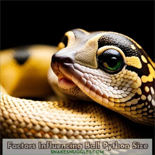 Factors Influencing Ball Python Size