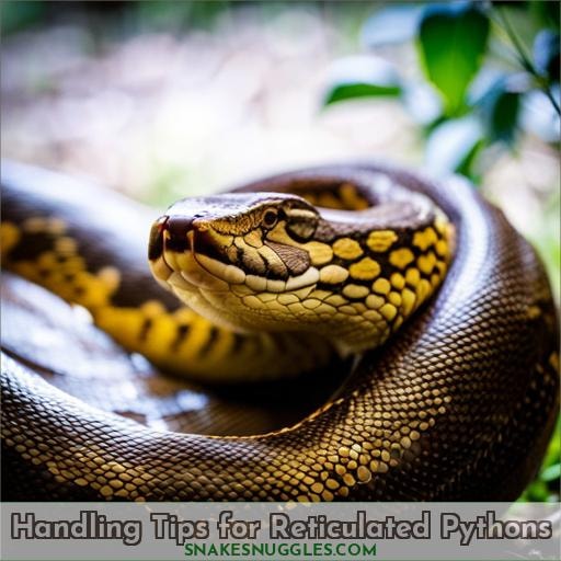 Handling Tips for Reticulated Pythons