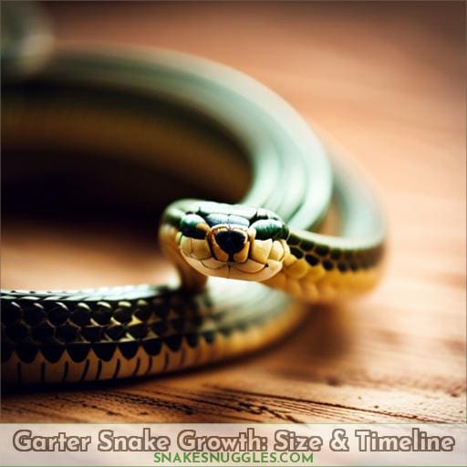 how big do garter snakes get and how long it takes to grow
