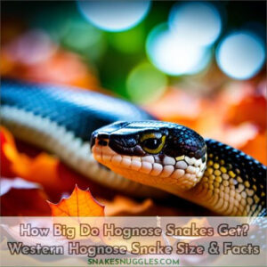 how big does a hognose snake get
