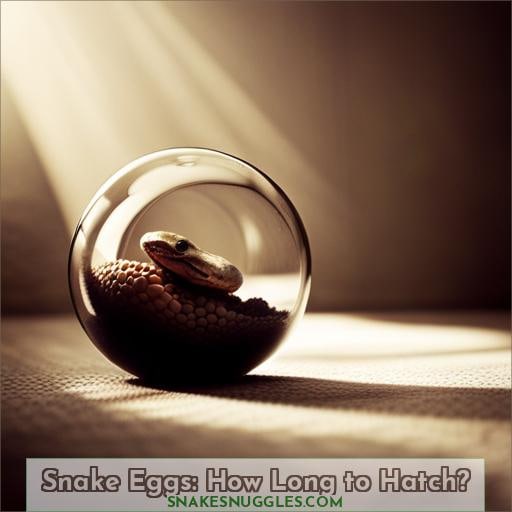 how long does it take for snake eggs to hatch