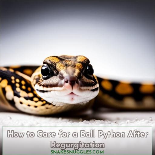 How to Care for a Ball Python After Regurgitation