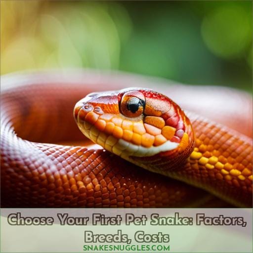 how to choose your first pet snake including pictures and costs
