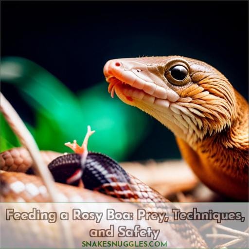 how to feed a rosy boa snake