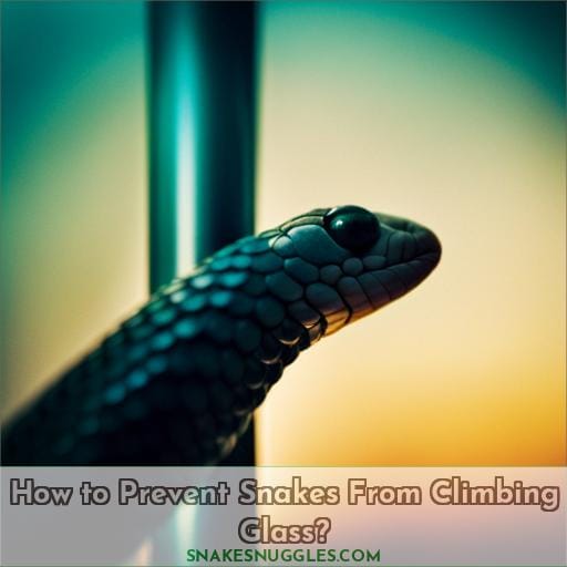 How to Prevent Snakes From Climbing Glass