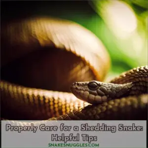 how to properly care for a shedding snake