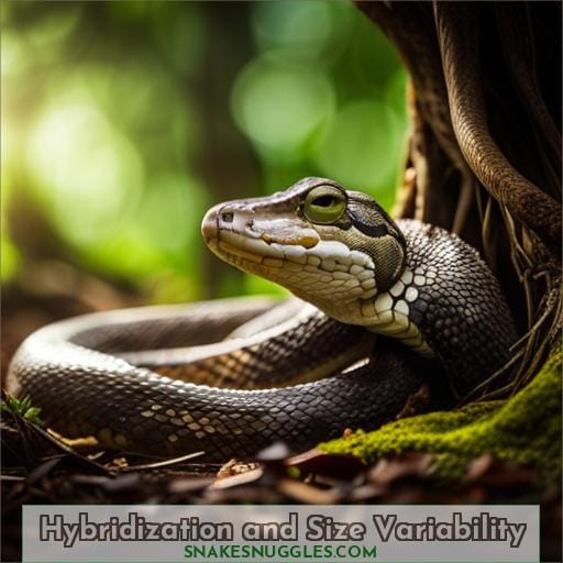 Hybridization and Size Variability