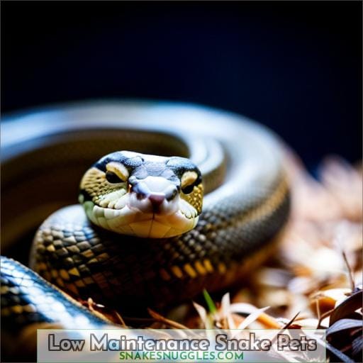 Low Maintenance Snake Pets