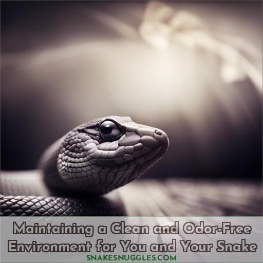 Maintaining a Clean and Odor-Free Environment for You and Your Snake